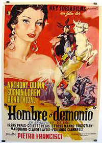 Cartel de cine aventuras 1954