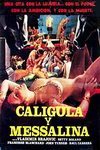Cartel de la pelicula Caligula y Mesalina