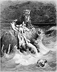 El diluvio de Gustave Doré