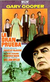 Cartel de cine oeste 1956