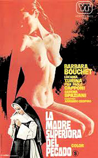  Cartel de cine nunsploitation erotico 1974