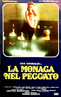  Cartel de cine nunsploitation erotico 1986