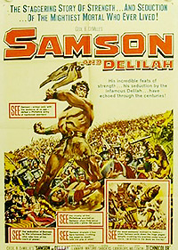 Cartel de cine biblico 1949